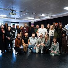 Full Cast Set for SISTER ACT at the Dominion Theatre