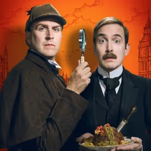 Full Cast Set For SHERLOCK HOLMES AND THE 12 DAYS OF CHRISTMAS at Birmingham Rep