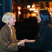 Photos: Michelle Williams Meets Michelle Williams At DEATH BECOMES HER On Broadway