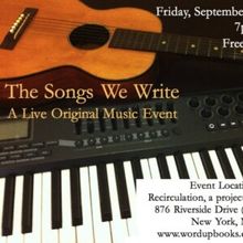 THE SONGS WE WRITE To Be Presented At Word Up Community Bookshop