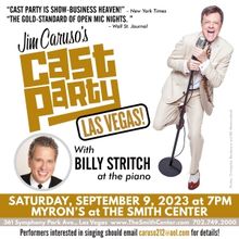 Jim Caruso's Cast Party Returns to Myron's at The Smith Center