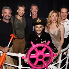 Photos: Luke Evans Visits TITANIQUE on Broadway