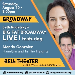 Seth Rudetsky Hosts Broadway Concert With Mandy Gonzalez at Bell Theater in Holmdel