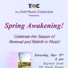 Tutti Music Collective To Present SPRING AWAKENING Concert In April