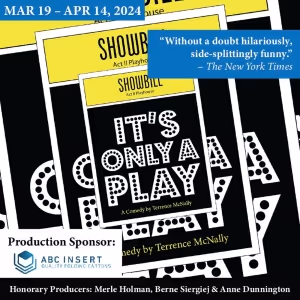 IT'S ONLY A PLAY Comes to Act II Playhouse Next Month