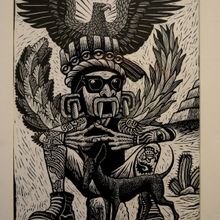 El Museo Nacional De La Estampa Exhibe Sergio Sánchez Santamaría. El Nahual Gráfic