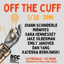 OFF THE CUFF Comedy Show Announced At Brooklyn Comedy Collective