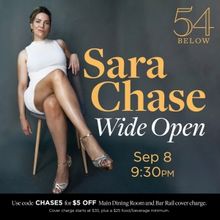 Sara Chase Brings WIDE OPEN! to 54 Below Next Month
