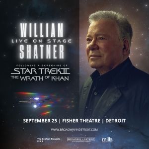 William Shatner Comes to the Fisher Theatre in September