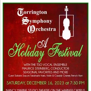 Torrington Symphony Orchestra Brings A Holiday Festival to the Warner in December