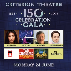 Cast Set for the Criterion Theatre's 150th Anniversary Gala Performance