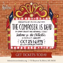 Biloxi Civic Orchestra Will Bring THE COMPOSER IS DEAD to Biloxi Saenger Theatre