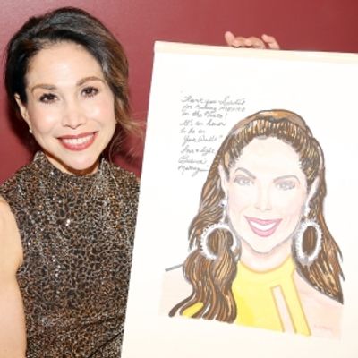 Photos: CHICAGO's Bianca MarroquÃ­n Receives Sardi's Caricature