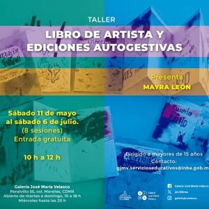 La Galería José María Velasco Ofrece Talleres De Creación De Libros De Artista Y…