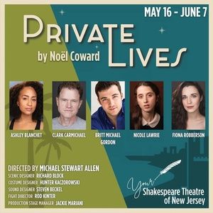 PRIVATE LIVES Will Open The Shakespeare Theatre Of New Jersey 2026 Season