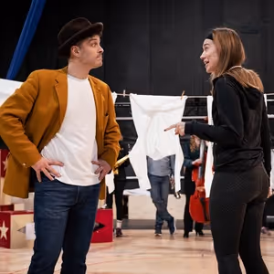 Photos: Lee Mead and More Rehearse for BARNUM UK Tour