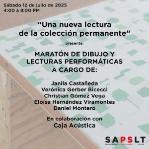 La Sala De Arte Público Siqueiros Organiza Maratón De Dibujo Y Lecturas Performáticas