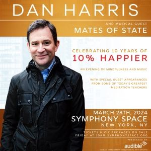 Dan Harris Brings An Evening of Mindfulness + Music to Symphony Space