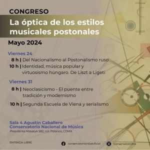 Realizarán El Congreso La óptica De Los Estilos Musicales Postonales En El…