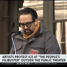 Video: Watch Artists Protest ICE at The People's Filibuster at Public Theater