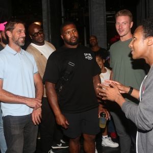 Photos: Aaron Rodgers & The New York Jets Visit MJ for HARD KNOCKS Finale