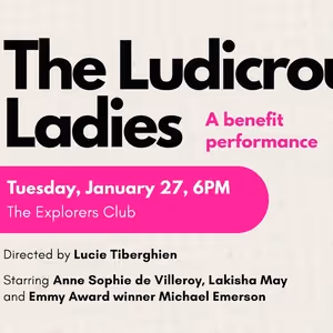 Molière in the Park To Present THE LUDICROUS LADIES: A Benefit Staged Reading in…