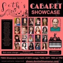 Seth Bisen-Hersh Presents 750th Showcase Celebration at Don't Tell Mama, Headlined by