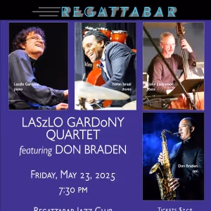 Laszlo Gardony Quartet To Perform At Regattabar This Month