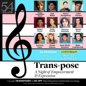 TRANS-POSE Comes to 54 Below in November