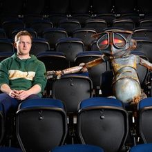 Photos: Marvin The Paranoid Android Spotted At Riverside Studios Ahead Of THE HITCHHI