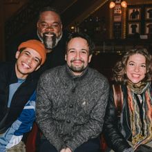Photos: Lin-Manuel Miranda & David Iacono Visit HADESTOWN