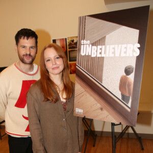 Photos: The Cast of Manhattan Theatre Club's THE UNBELIEVERS Meets the Press