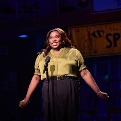 Photos: Alex Newell, Nina White and Julian Sewell in SPELLING BEE