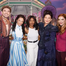 Photos: Angela Bassett Visits the Cast of SCHMIGADOON! on Broadway