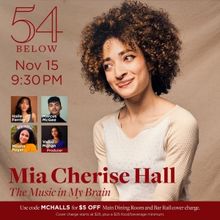 Mia Cherise Hall Brings THE MUSIC IN MY BRAIN to 54 Below in November