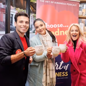 Photos: Broadway Stars Celebrate The Art Of Kindness Podcast 100th Episode at…