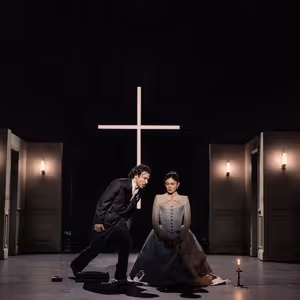 Photos: Monica Barbaro, Lesley Manville and Aidan Turner in LES LIAISONS DANGEREUSES