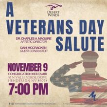 THE DESERT WINDS Will Perform 18th Annual Veterans Day Salute