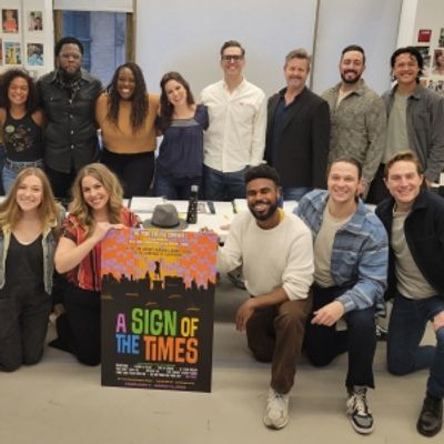 Photo: Rehearsals Begin for A SIGN OF THE TIMES at New World Stages