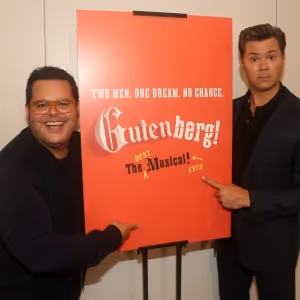 Photos: Josh Gad & Andrew Rannells Get Ready for GUTENBERG! THE MUSICAL!