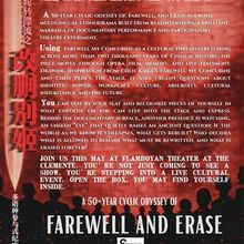FAREWELL, AND ERASE Will Open at The Clemente in May