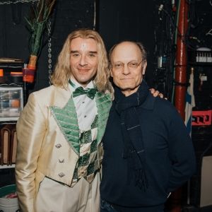Photos: David Hyde Pierce Visits SPAMALOT on Broadway
