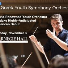 Greek Youth Symphony Orchestra Will Make Its American Debut at Carnegie Hall Next…