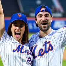 Photos: Whitney Leavitt Throws First Pitch at Citi Field to Mark Record-Breaking CHIC