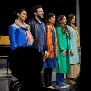Photos: ENGLISH Cast Takes Opening Night Bows