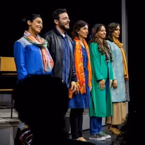 Photos: ENGLISH Cast Takes Opening Night Bows