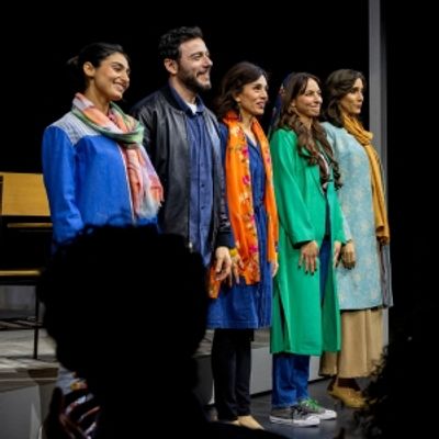 Photos: ENGLISH Cast Takes Opening Night Bows