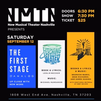 New Musical Theater Nashville & Analog @ Hutton Hotel Announce THE FIRST STAGE