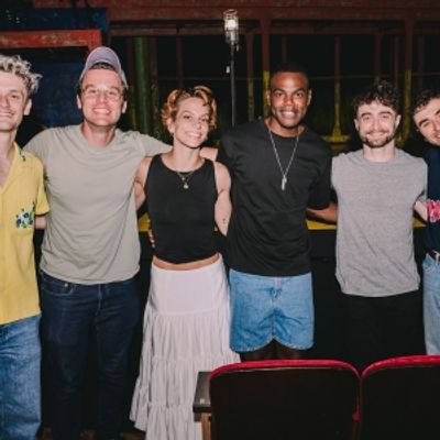 Photos: Daniel Radcliffe and Jonathan Groff Visit ILLINOISE on Broadway