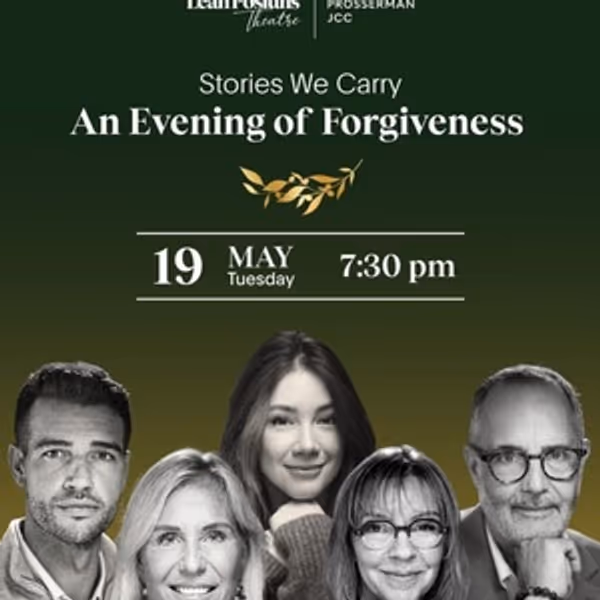 STORIES WE CARRY Will Bring an Evening of Forgiveness to Toronto's Leah Posluns Theat Photo